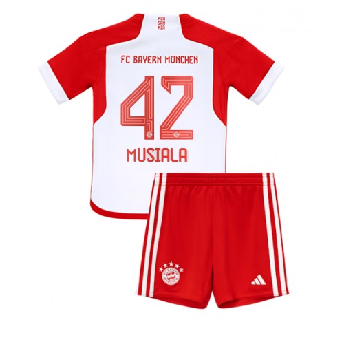 Bayern Munich Jamal Musiala #42 Replika Babytøj Hjemmebanesæt Børn 2023-24 Kortærmet (+ Korte bukser)